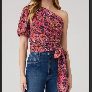 Amanda Uprichard Bexley Top in Bloomessence Size L